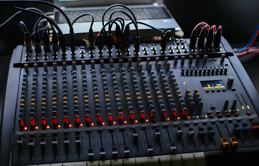 Consola de mezcla de audio para eventos en vivo
