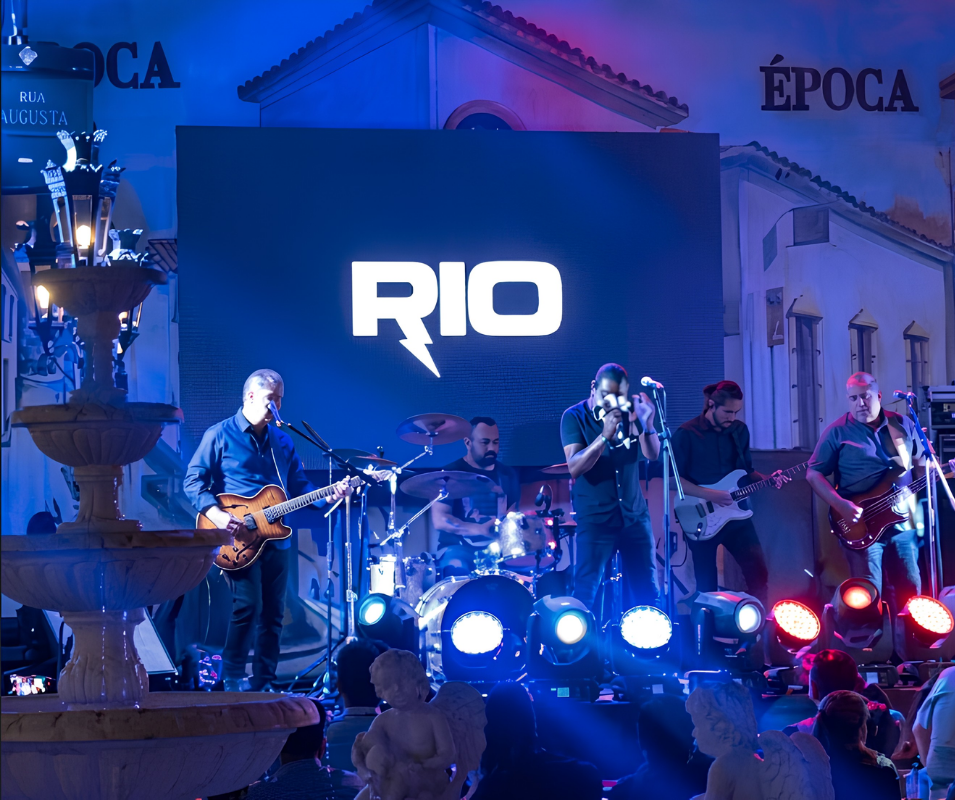 pantalla led en un evento de rock